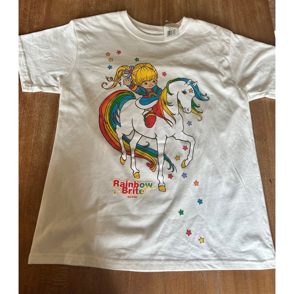 Rainbow Brite Starlite Graphic T-Shirt Cream 80s Retro Mad Engine R1BR004GSC3B M